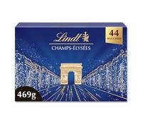 Lindt - Boîte CHAMPS-ÉLYSÉES Assorti - Assortiment de Chocolats au Lait, Noirs et Blancs - Pralinés, Croustillants et Onctueux - Idéal pour Noël, 469g