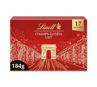 Lindt - Boîte CHAMPS-ÉLYSÉES - Assortiment de Chocolats au Lait - Idéal pour Noël, 184g
