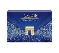 Lindt – Boîte CHAMPS-ELYSEES – Assortiment de chocolats au lait, noirs et blancs – 182 g