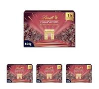 Lindt - Boîte CHAMPS-ÉLYSÉES Édition Festive - Assortiment de Chocolats au Lait - Pralinés, Croustillants et Onctueux - Idéal pour Noël, 164g (Lot de 4)