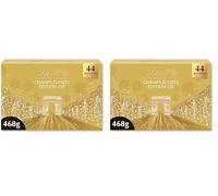 Lindt - Boîte CHAMPS-ÉLYSÉES Édition Or - Assortiment de Chocolats au Lait, Noirs et Blancs - Pralinés, Croustillants et Onctueux - Idéal pour Noël, 468g (Lot de 2)