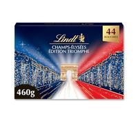 Lindt - Boîte CHAMPS-ÉLYSÉES Édition Triomphe - Assortiment de Chocolats au Lait, Noirs et Blancs - Pralinés, Croustillants et Onctueux - Idéal pour Noël, 460g
