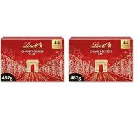 Lindt - Boîte CHAMPS-ÉLYSÉES Lait - Assortiment de Chocolats au Lait - Pralinés, Croustillants et Onctueux - Idéal pour Noël, 482g (Lot de 2)