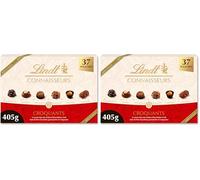 Lindt - Boîte CONNAISSEURS Croquants - Assortiment de Chocolats au Lait, Noirs et Blancs - Idéal pour Noël, 405g (Lot de 2)