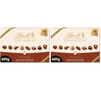 Lindt - Boîte CONNAISSEURS Pralinés - Assortiment de Chocolats au Lait et Noirs Pralinés - Idéal pour Noël, 409g (Lot de 2)