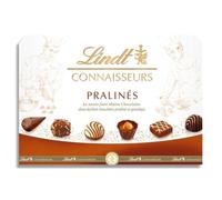 Lindt - Boîte CONNAISSEURS Pralinés - Assortiments de Chocolats au Lait et Noirs - Idéal pour Noël, 180g