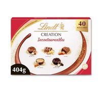 Lindt - Boîte CRÉATION Incontournables - Assortiment de Chocolats Noir et au Lait - Inspiration pâtissière - Idéal pour Noël, 404g
