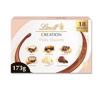 Lindt - Boîte CRÉATION Petits Desserts - Assortiment de Chocolats au Lait, Noirs et Blancs - Inspiration pâtissière - Idéal pour Noël, 173g