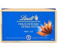 Lindt - Boîte de carrés de Chocolat EXTRA FIN - Chocolat au Lait, 180g