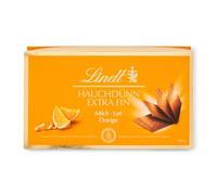 Lindt - Boîte de carrés de Chocolat EXTRA FIN - Chocolat au Lait Orange, 180g