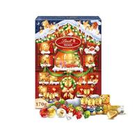 Lindt - Calendrier de l'Avent TEDDY Réalité Augmentée - Assortiment de Chocolats au Lait et Blancs - Idéal pour Noël, 170g