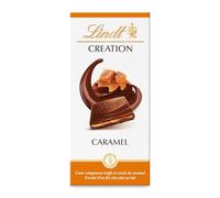 LINDT - Chocolat au Lait Fondant à la Douceur Caramel, Texture Onctueuse (Tablette 150g) - Le lot de 4