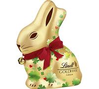 Lindt Chocolat Gold Edition Porte-bonheur - 100 g - Chocolat au lait entier - Aspect porte-bonheur - Pour Pâques - Chocolat de Pâques - Cadeau au chocolat - Lapin au chocolat - Lapin de Pâques