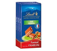 Lindt Chocolat lait noisettes - Les 3 tablettes de 110g