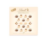Lindt Chocolat Mini Pralinés blanc | 90 g | Chocolat blanc | 18 chocolats | Cadeau au chocolat | Cadeau de chocolats