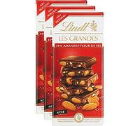 Lindt Chocolat noir amandes fleur de sel - La tablette de 150g