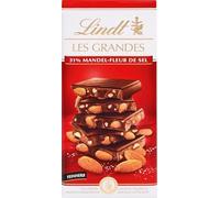 Lindt Chocolat noir amandes fleur de sel - La tablette de 150g
