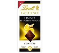 Lindt Chocolat noir aux amandes et citron à la pointe de gingembre - La tablette de 100g