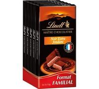 Lindt Chocolat noir extra fondant - Les 5 tablettes de 110g