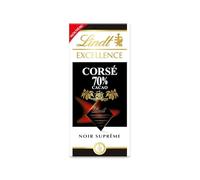 LINDT - Chocolat Noir Intense 70% Cacao, Saveur Corsée et Fondante, Tablette 100g - Lot de 4 - vendu par Lot