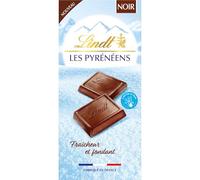 LINDT - Chocolat Noir Intense des Pyrénées, Goût Raffiné et Texture Fondante (150g) - Le lot de 4