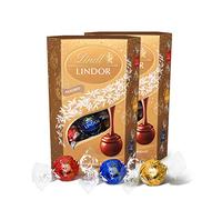 Lindt - Cornet Lindor Assorti Edition de Noël - 200g, Lot de 2