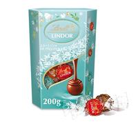 Lindt - Cornet LINDOR Assorti Edition de Pâques - Assortiment de chocolat au lait, noisettes et noix de coco - Coeur fondant - 200g - Lot de 4