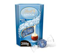 Lindt - Cornet LINDOR - Chocolat au Lait Cœur Blanc- Cœur Fondant, 200g