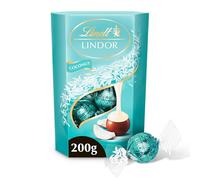 Lindt Cornet LINDOR Coco Cœur Fondant 200g | Fondant • Irrésistible • Noix de coco • À partager.
