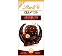 Lindt – Tablette CRÉATION Rocher Noir – Chocolat noir – 150 g