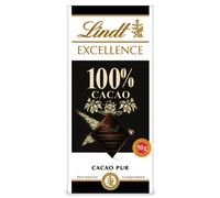 Lindt Excellence 100% cacao Tablette de chocolat Cacao pur 50g