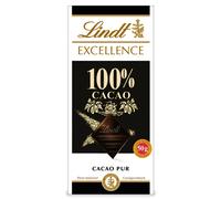 Lindt Excellence 100 Pour Cent Cacao Tablette De Chocolat Cacao Pur 50g