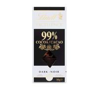 Lindt Excellence 99 pour cent Cacao amer extrêmement fort tablette 50g