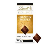 Lindt Excellence Barre gaufrée croquante au chocolat noir 100 g