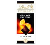 Lindt Excellence Barre Intense Chocolat Noir Orange 100G