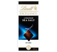 Lindt Chocolat Excellence Sea Salt – 100 g – Lot de 5