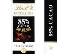 Lindt Excellence Noir 85 % deCacao, 5 x 100g