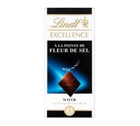 LINDT - Excellence Noir Fleur De Sel 100G - Lot De 4
