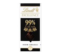 LINDT - Excellent Noir 99% Cacao 50G - Lot De 4