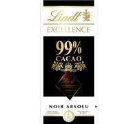 Lindt - Excellent Noir 99% Cacao 50G - Lot De 4 - Vendu Par Lot - Livraison Gratuite En France