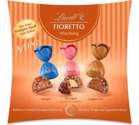 Lindt Chocolat Fioretto Sharing Box l 230g l 3 variétés raffinées Pralinés: nougat, massepain (avec alcool), cappuccino) l chocolats