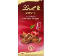 Lindt Kirsch Tablette au lait entier fourrée au kirsch liquide 100g