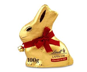LINDT Lapin Or Chocolat au lait moulage lapin 100 g