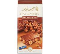 Lindt Les Grandes 34% de noisettes dans du chocolat au lait 150g