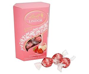 Lindt Lindor 200G De Fraises Et De La Crème - Paquet de 6