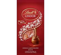 Lindt Lindor Boules de chocolat Lait | 137 g en sachet | Environ 10 boules de chocolat au lait entier avec remplissage fondant délicatement | Cadeau de chocolats | Cadeau de chocolat