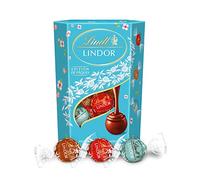 Lindt - Cornet LINDOR Assorti Edition de Pâques - Assortiment de chocolat au lait, noisettes et noix de coco - Coeur fondant - 200g - Lot de 4
