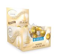 Lindt LINDOR White Chocolate Truffles, 60 Count Box by Lindt [Foods]