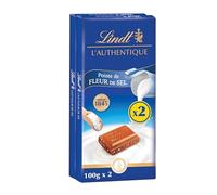 Lindt - Lot de 2 Tablettes L’AUTHENTIQUE - Chocolat au Lait Amandes effilées, 2x100g