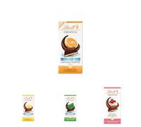 Lindt - Lot de 4 tablettes CRÉATION Pavlova Framboise, Citron Frappé, Orange Frappée, Menthe Frappée, 4x150g